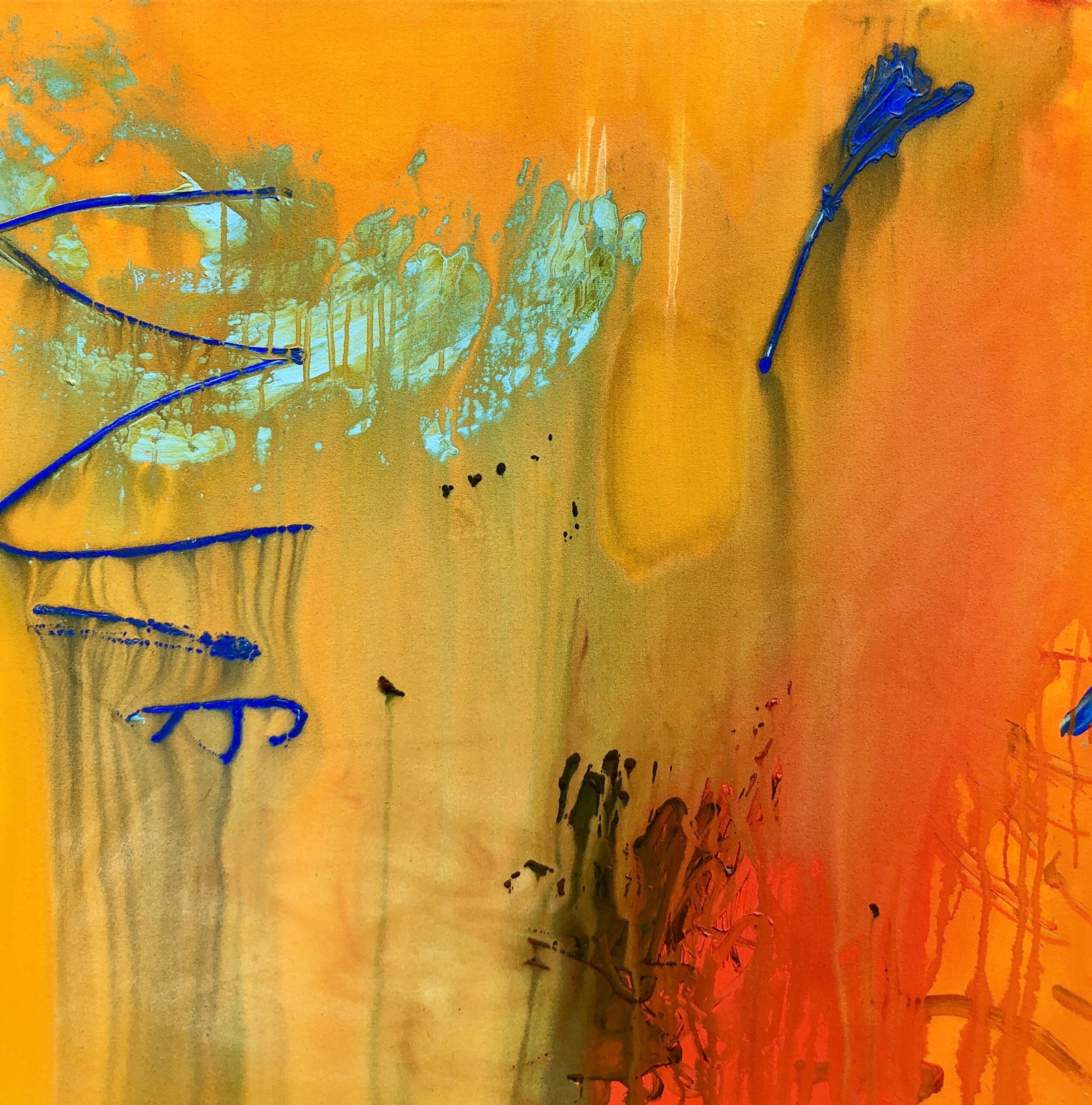 Phoenix Rising, Acrylic on Canvas, 36"x36”